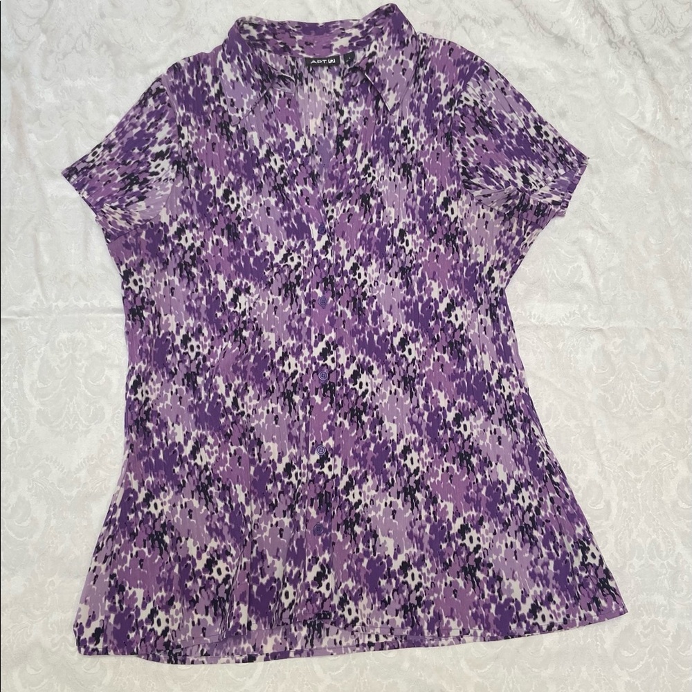 Women’s Purple Button Down